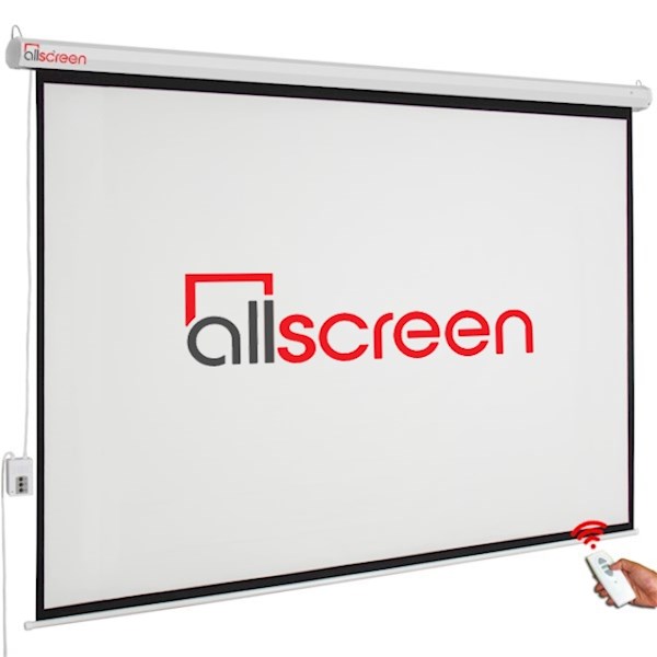 ALLSCREEN ELECTRIC PROJECTION SCREEN 360X270CM CMP-18043 HD FABRIC WITH REMOTE CONTROL DIAGONAL 180 INCH / 457 CM