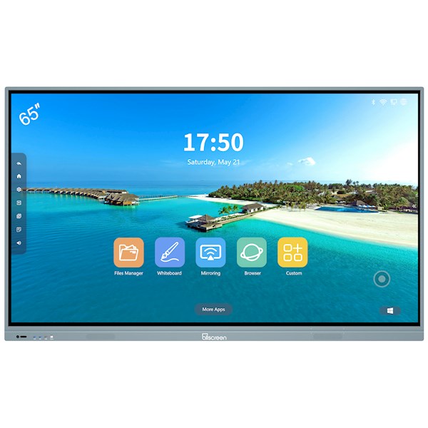 Allscreen DW65HQ982 Q Series, 65”, 4K UHD, Android 11, RAM 4GB, 32GB, Smart Board, Silver