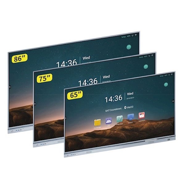 Allscreen DW85HQ982 Q Series, 85”, 4K UHD, Android 11, RAM 4GB, 32GB, Smart Board, Silver