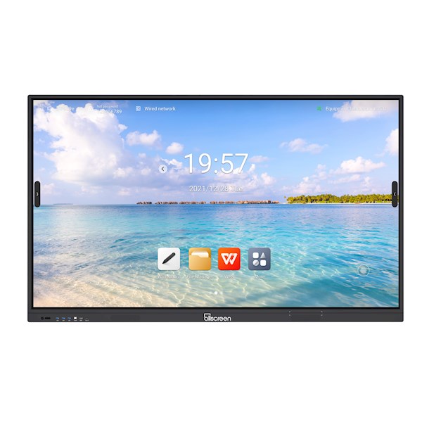 Allscreen DW86HTV100 W Series, 86”, 4K UHD, Android 14, RAM 8GB, 128GB, Smart Board, Black