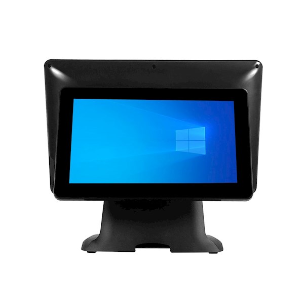 Allscreen POS System PC PI3O8GS256GD 15.6 inch and 11 Inch Dual Screen Touchscreen intel I3 12th 8GB 256GB Black