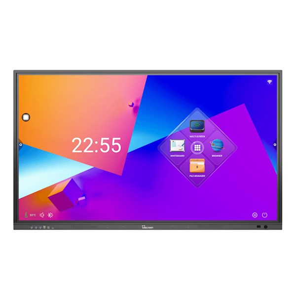 Allscreen Interactive Flat Panels SB-75A14-8/128, 75” 4K, Android 14, RAM 8GB, 128GB, Smart Board, Black